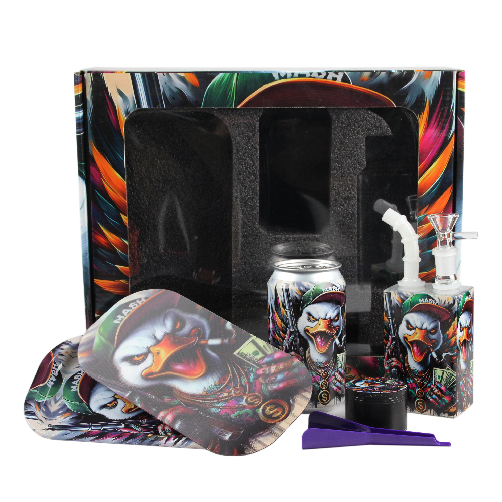 Hot Selling Mix Patterns Designs Smoking Kits Glass Juice Bong Sets Smoking Accessories smoking set5