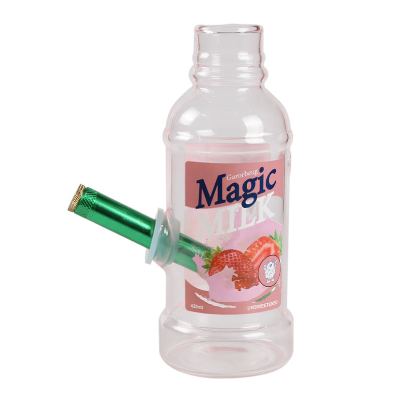 Hot Selling Manufacturer borosilicate Magic Milk Bottle Glass Water Smoking Pipe Bong glass bong 2