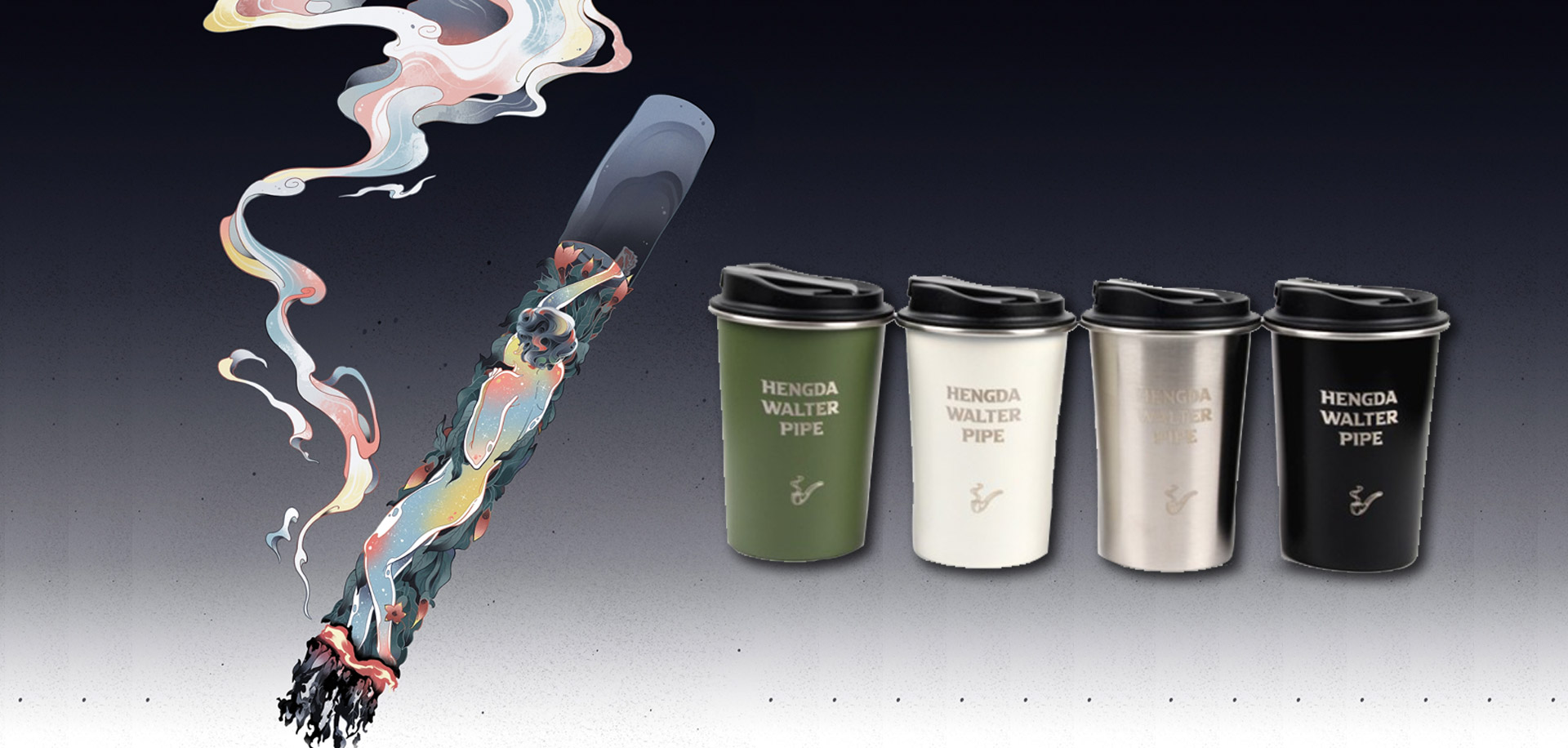 New Arrival Stainless Coffee Cup Smoking Water Pipe Bong Smoking Accessories 4 Colors 301 Stainless Steel Hookah COFFEE CUP HOOKAH.8