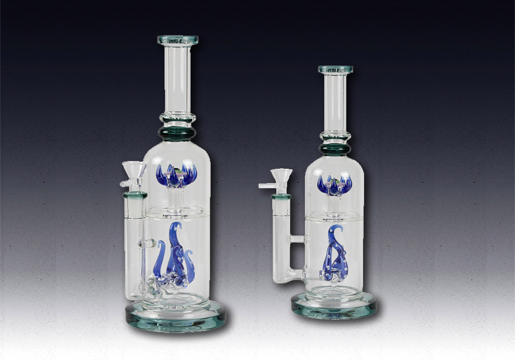 High Quality Factory borosilicate 10.8inch Glass Water Smoking Pipe Bong glass bong 3.7
