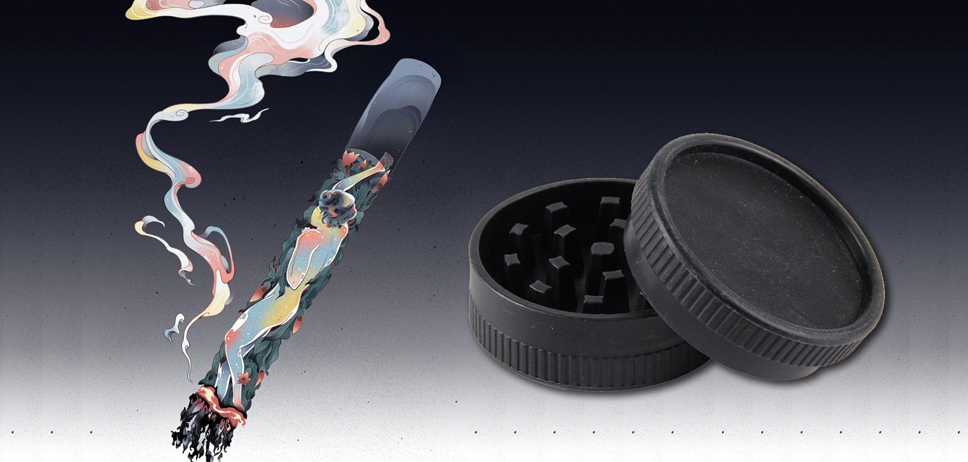 Manufacture Environmentally friendly and degradable 55mm Plastic 2Layers Custom Logo Weed Crusher Tobacco Herb Grinder Degradable plastic herb grinder.8