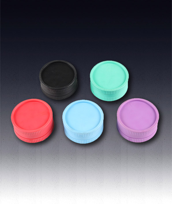 Manufacture Environmentally friendly and degradable 55mm Plastic 2Layers Custom Logo Weed Crusher Tobacco Herb Grinder Degradable plastic herb grinder.6