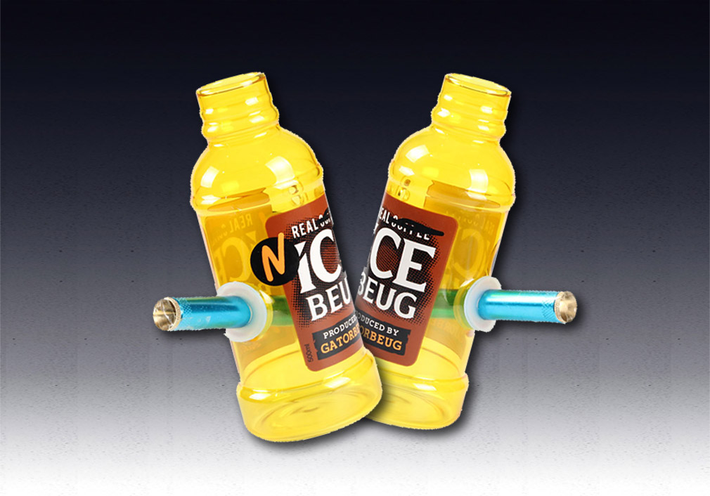 Hot Selling Factory borosilicate beverage Bottle Glass Water Smoking Pipe Bong glass bong 1.7
