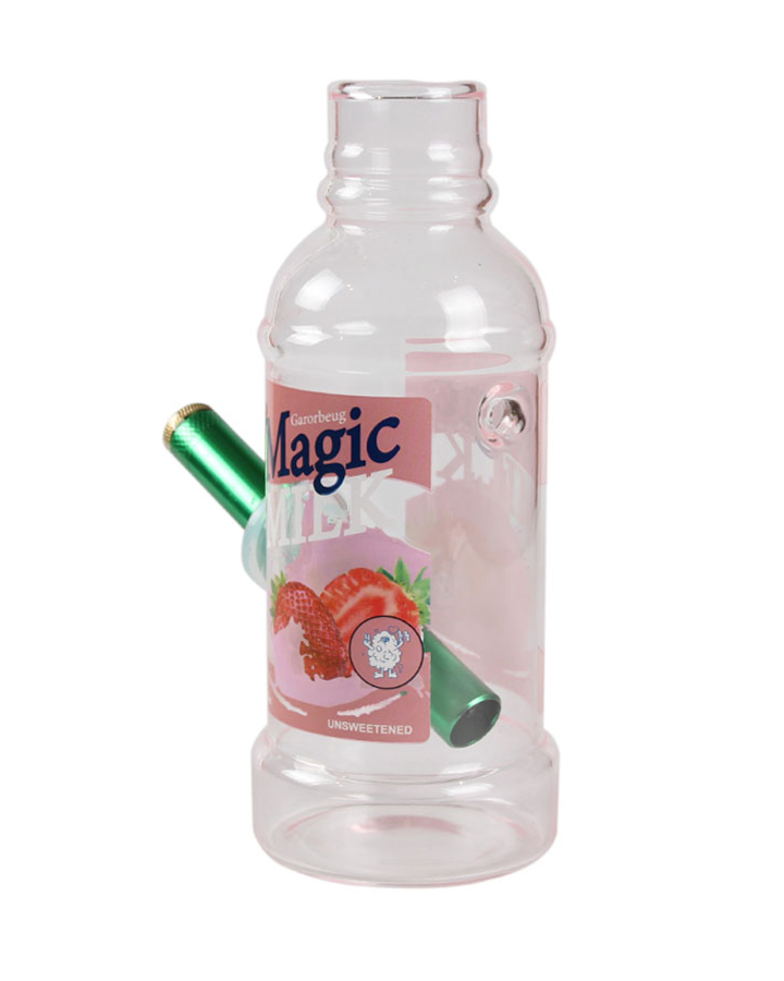 Hot Selling Manufacturer borosilicate Magic Milk Bottle Glass Water Smoking Pipe Bong glass bong 2.5