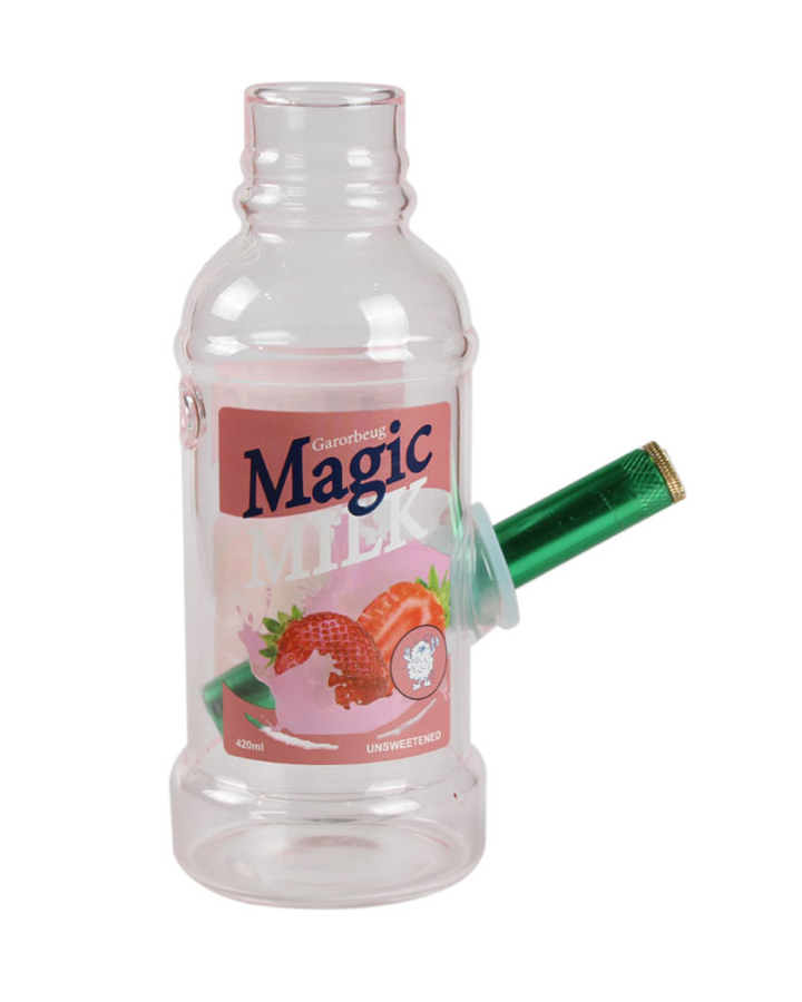 Hot Selling Manufacturer borosilicate Magic Milk Bottle Glass Water Smoking Pipe Bong glass bong 2.3