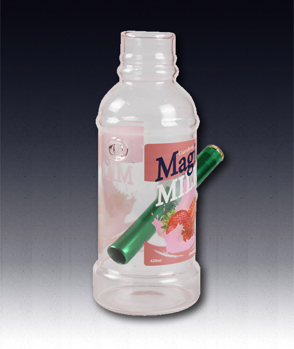Hot Selling Manufacturer borosilicate Magic Milk Bottle Glass Water Smoking Pipe Bong glass bong 2.6