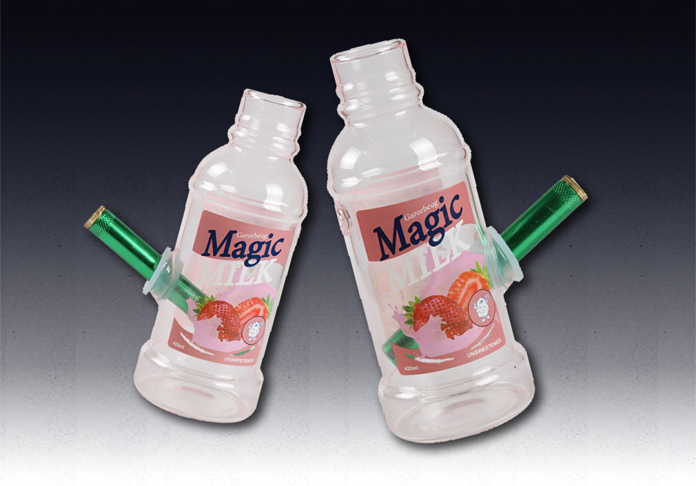 Hot Selling Manufacturer borosilicate Magic Milk Bottle Glass Water Smoking Pipe Bong glass bong 2.7