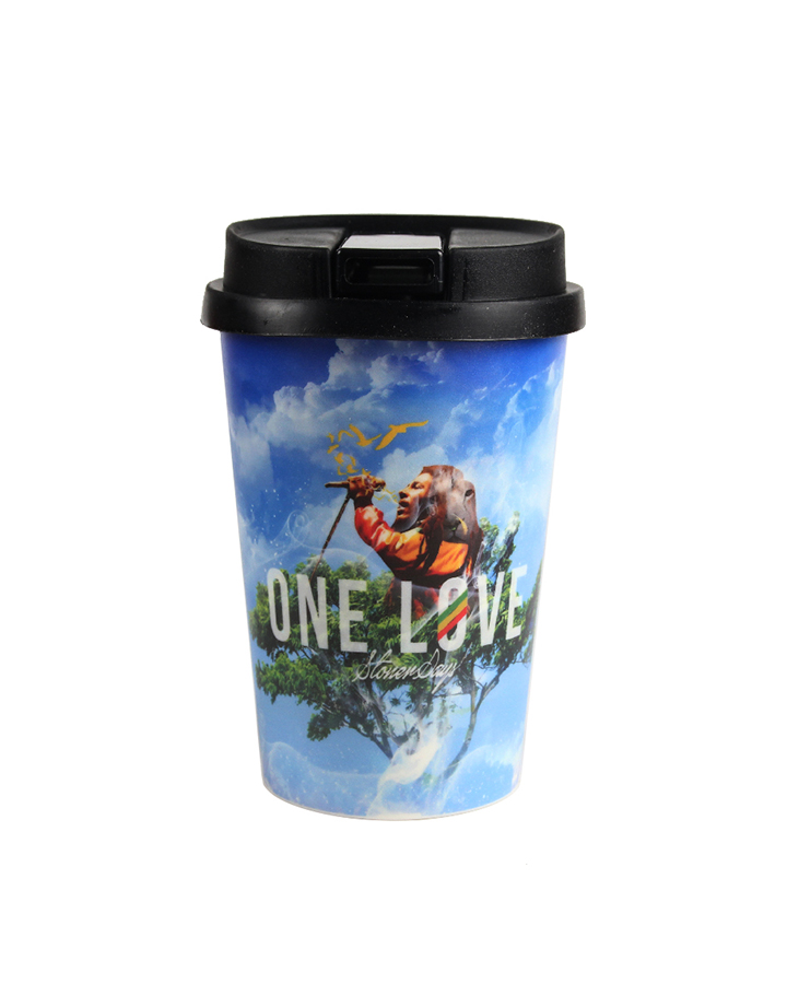 New Arrival Printing Patterns Degradable Plastics Coffee Cup Smoking Water Pipe Bong Smoking Accessories Patterned coffee cup hookah.4