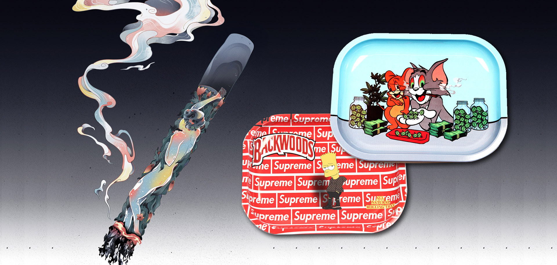 Factory Hot Selling Smoking Rolling Tray Smoking Accessories 18*14CM.8