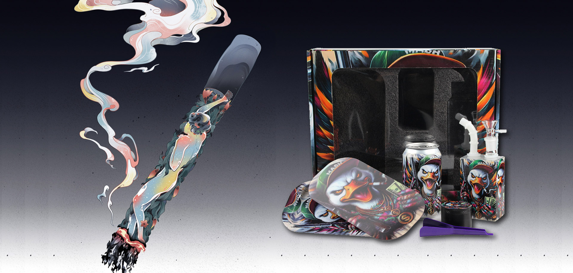 Hot Selling Mix Patterns Designs Smoking Kits Glass Juice Bong Sets Smoking Accessories smoking set5.8
