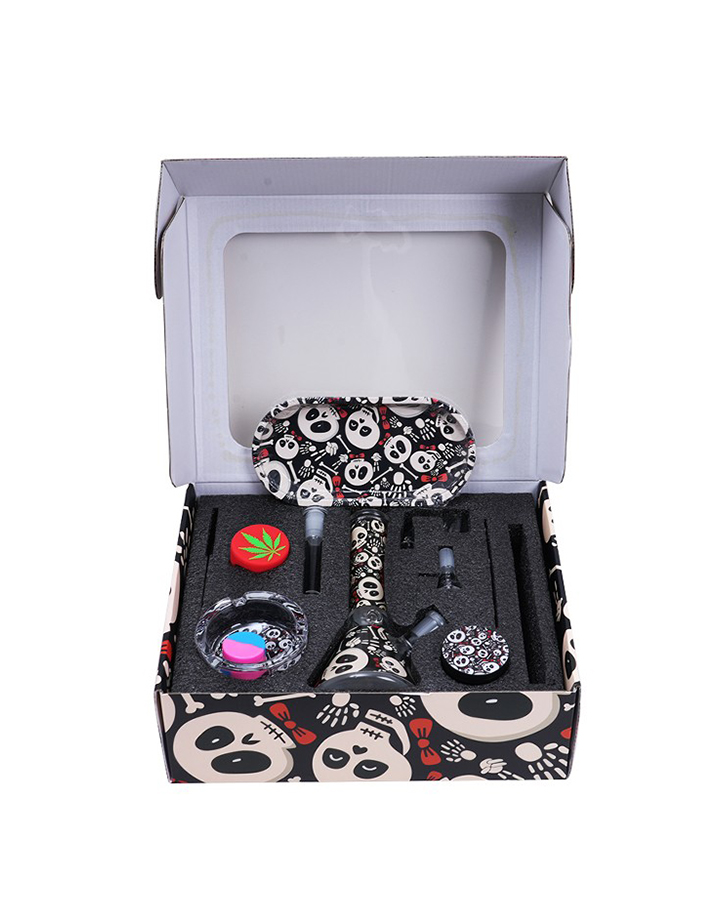 Hot Selling Mix Patterns Designs Smoking Kits Glass Juice Bong Sets Smoking Accessories smoking sets.5