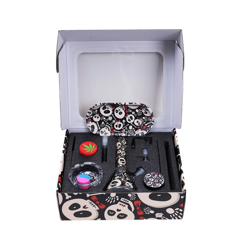 Hot Selling Mix Patterns Designs Smoking Kits Glass Juice Bong Sets Smoking Accessories smoking sets