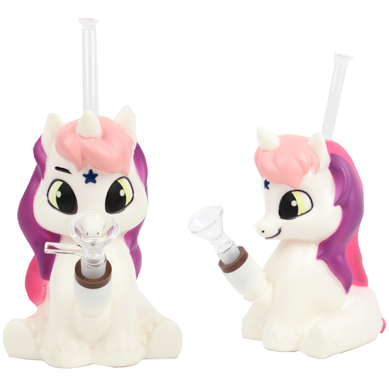 Vinly&Glass Smoking Bong Cartoon Tobacco Weed Smoking Water Pipe New Smoking Accessories