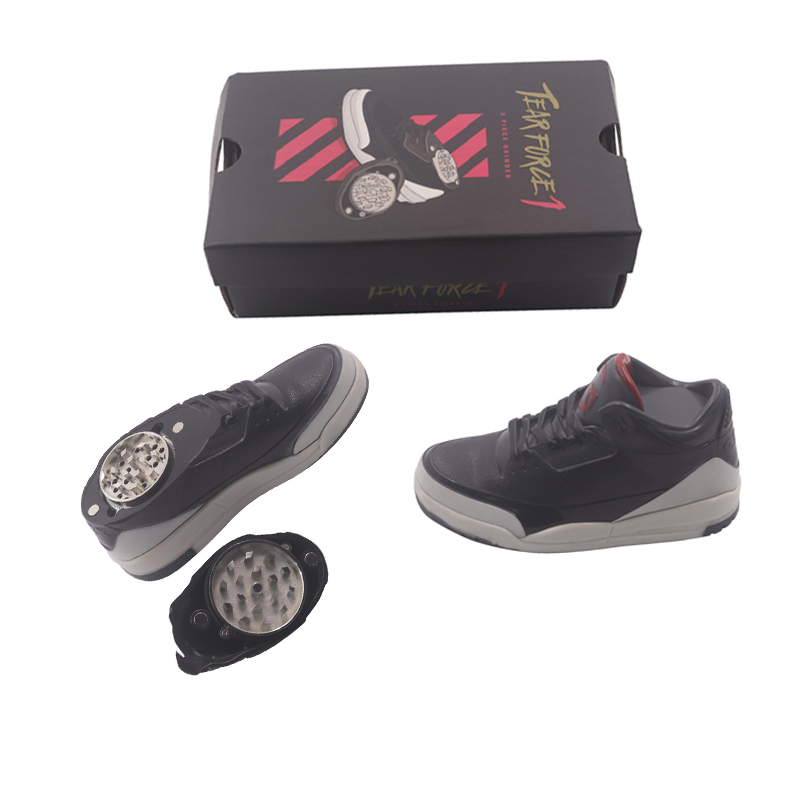 Shoes Herb Grinder Plastic&Zinc Alloy Tobacco Grinder Smoking Accessories Factory