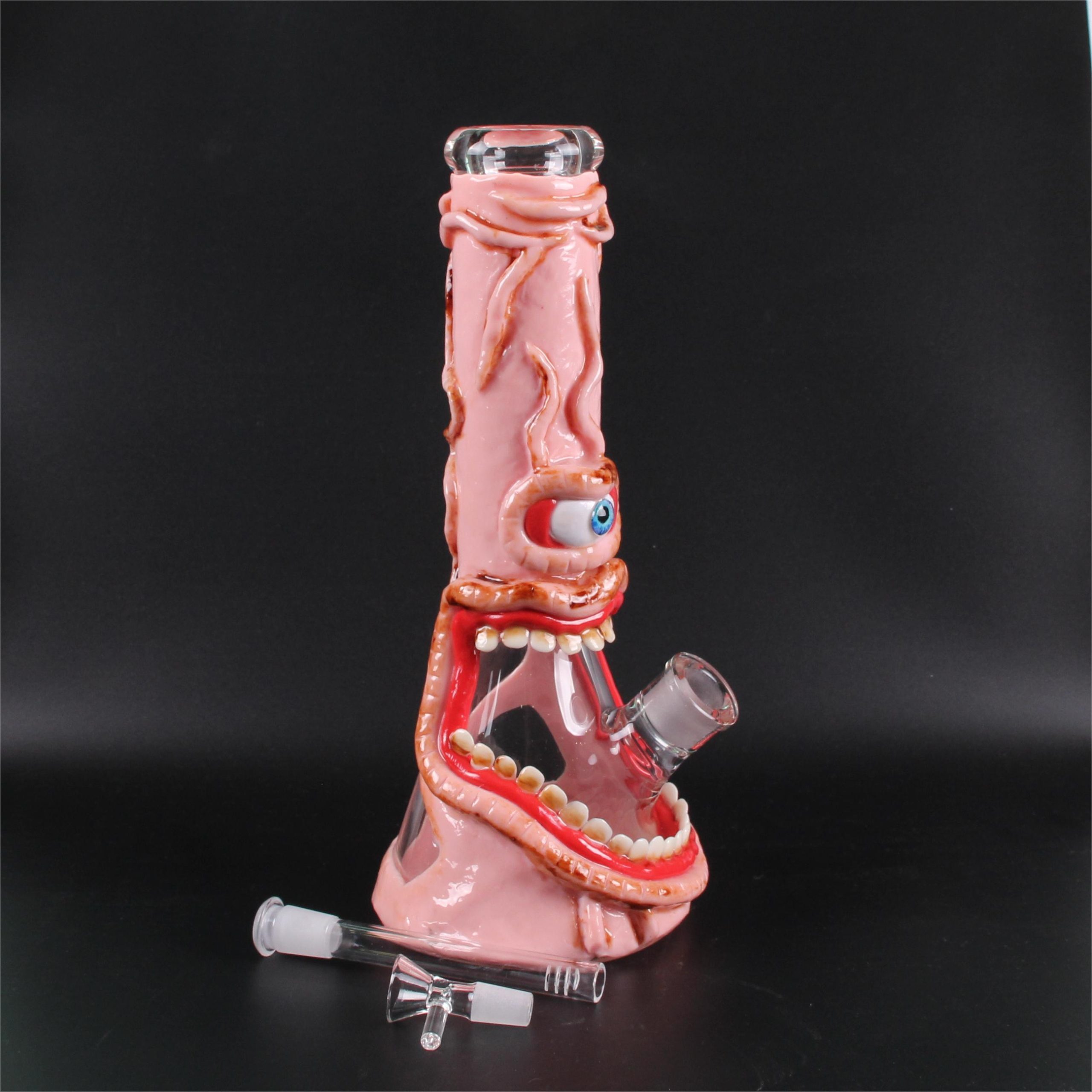 Glass bong 12inch Wholesale Factory 3D Animals Patterns High Quality Water Smoking Pipe