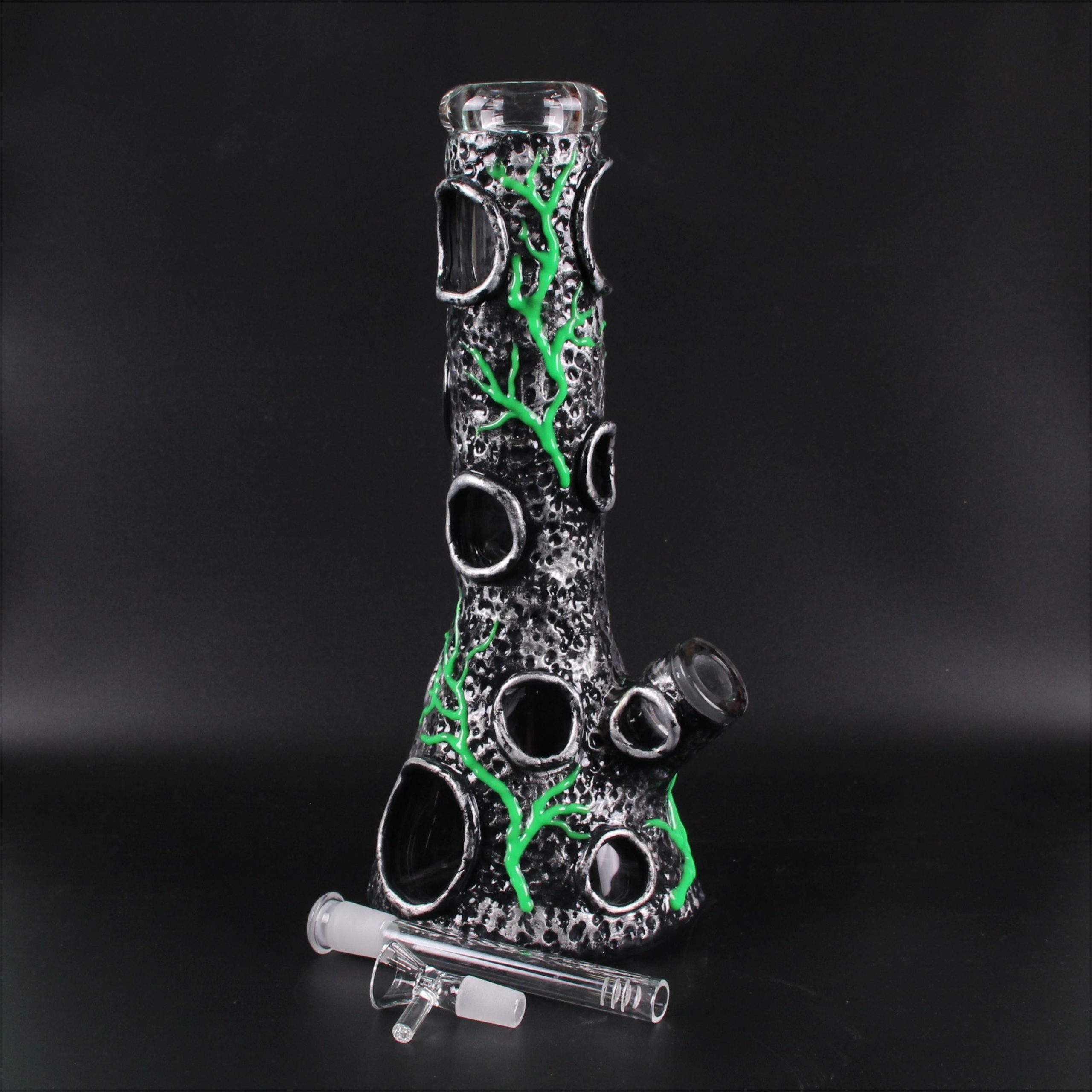 Glass bong 12inch Wholesale Factory 3D Animals Patterns High Quality Glass Smoking Beaker