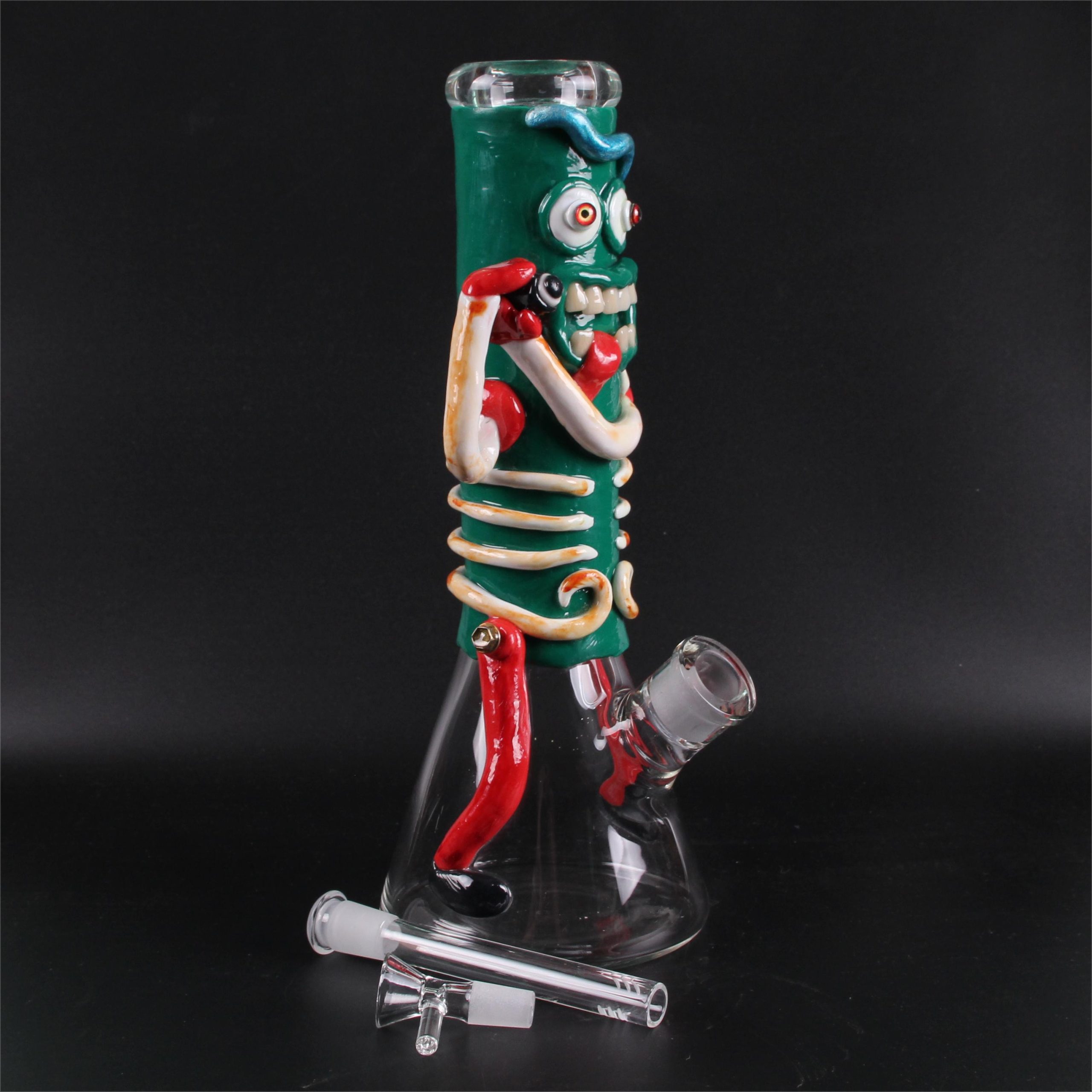 Glass bong 12inch Wholesale Factory 3D Animals Patterns High Quality Water Smoking Pipe