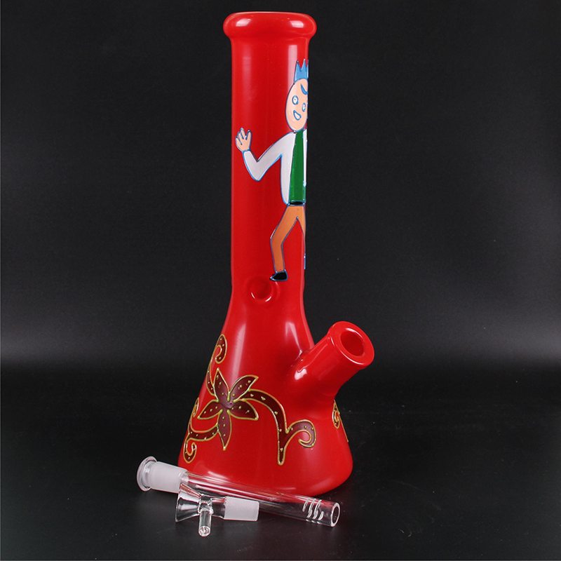 Glass bong 12inch Wholesale Factory 3D Animals Patterns High Quality Water Smoking Pipe