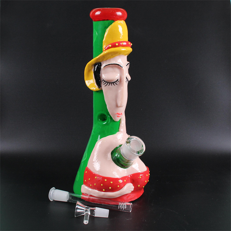 Glass bong 12inch Wholesale Factory 3D Animals Patterns High Quality Water Smoking Pipe