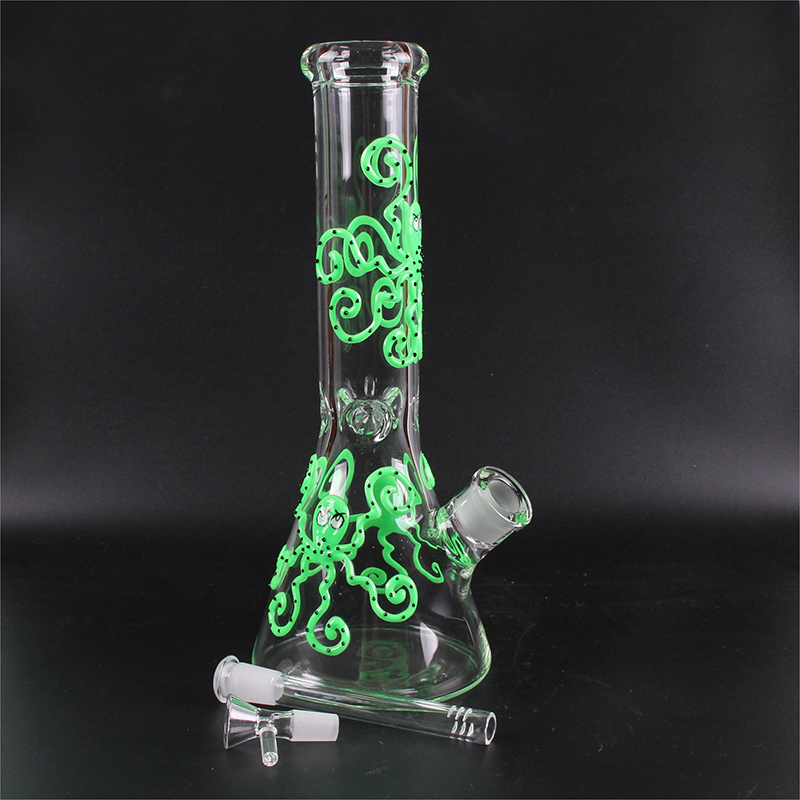 Glass bong 12inch Wholesale Factory 3D Animals Patterns High Quality Water Smoking Pipe