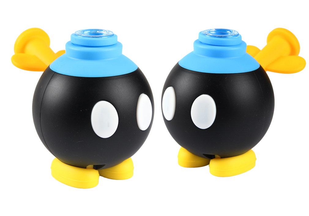 1010_706Silicone Smoking Pipe Tobacco Cartoon Weed Pipe Bongs New Smoking Accessories