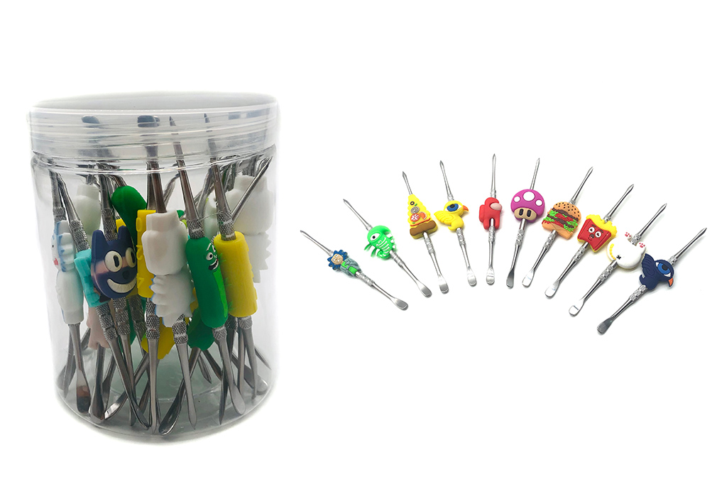 1010_706Silicone&Metal E-liquid Spoon