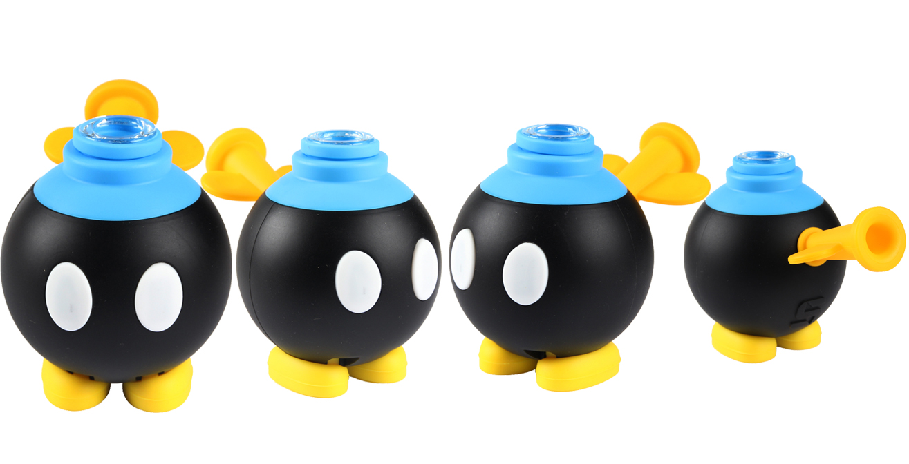 1315_672Silicone Smoking Pipe Tobacco Cartoon Weed Pipe Bongs New Smoking Accessories