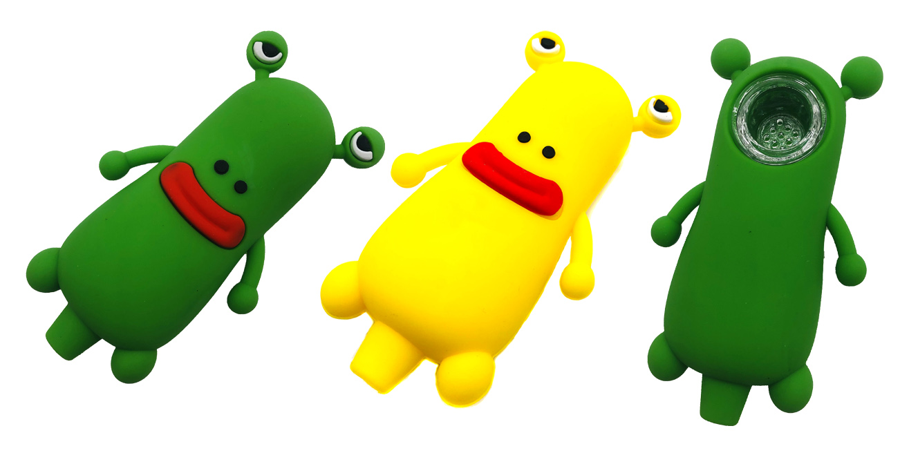 1315_672-恢复的Silicone Smoking Pipe Tobacco Cartoon Giant Mouthed Frog Weed Pipe New Smoking Accessories