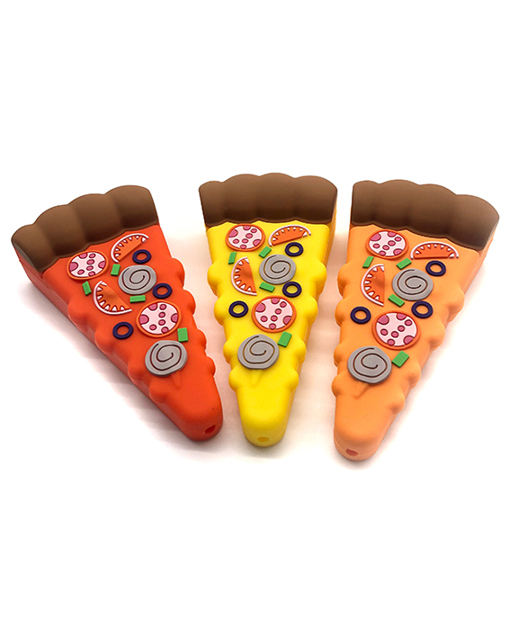 576_706Silicone Smoking Pipe Tobacco Cartoon Pizza Weed Pipe New Smoking Accessories