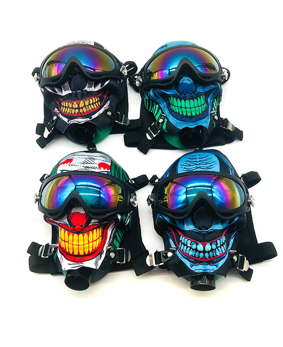 576_706Silicone Mask Smoking Bong Tobacco Acrylic Mask Bong Weed Pipe New Smoking Accessories