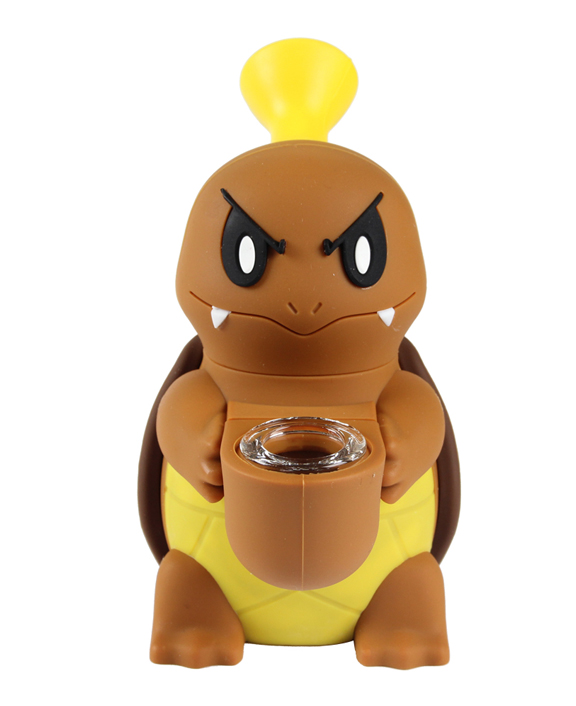 576_706Silicone Smoking Pipe Tobacco Cartoon Weed Pipe Tortoise Bongs New Smoking Accessories