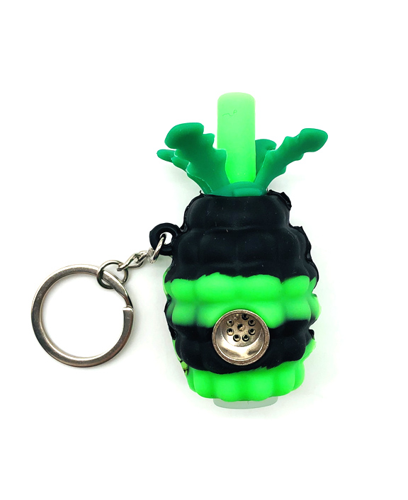 576_706-恢复的Silicone Smoking Pipe Tobacco Cartoon Pinapple Keychain Weed Pipe New Smoking Accessories