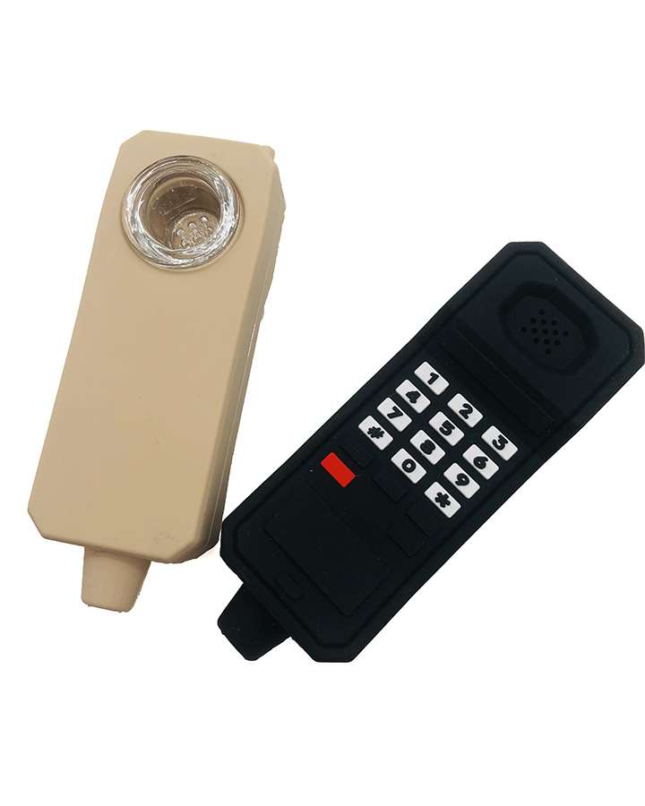 720_900 2Silicone Smoking Pipe Tobacco Cartoon Phone Weed Pipe New Smoking Accessories