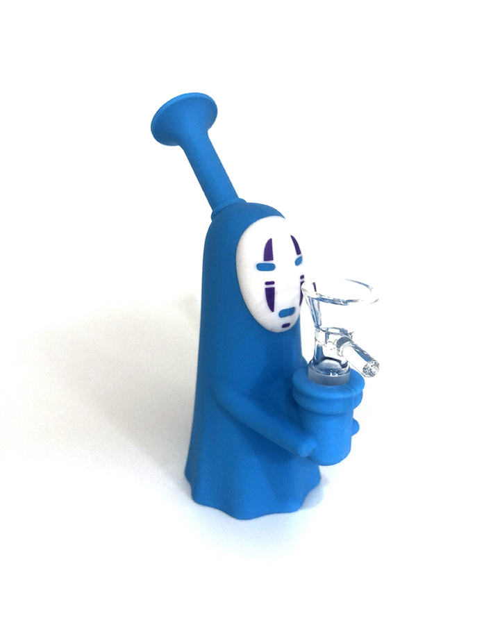 720_900 2Silicone Smoking Pipe Glass Bowl No-Face Tobacco/Weed Bongs Smoking Accessories