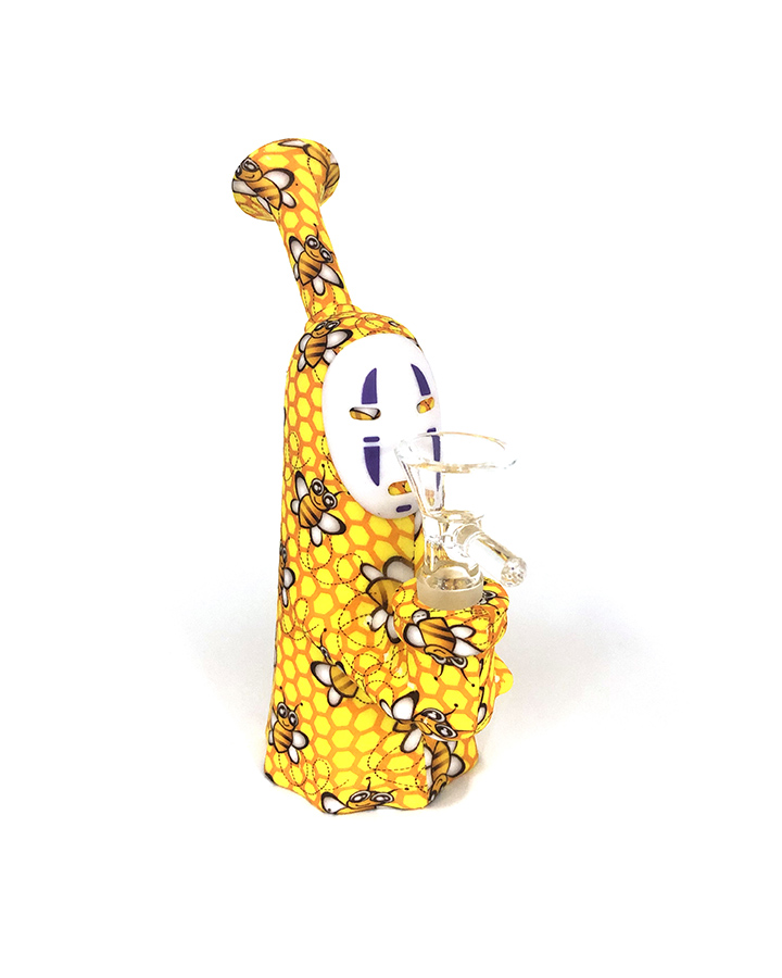 720_900 5Silicone Smoking Pipe Glass Bowl No-Face Tobacco/Weed Bongs Smoking Accessories
