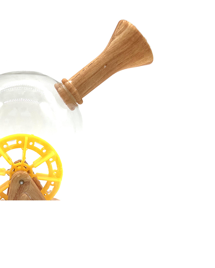 720_900 5Silicone Smoking Bong Wood Color Glass Smoking Water Pipe Tobacco Smoking Accessories H194