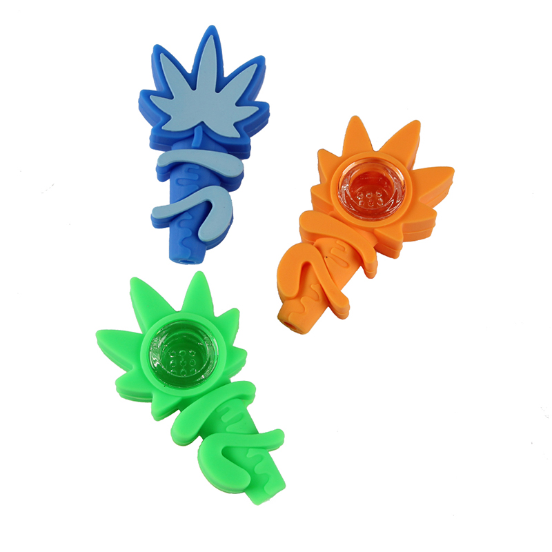 Silicone Smoking Pipe Tobacco Cartoon Weed Pipe New Smoking Accessories