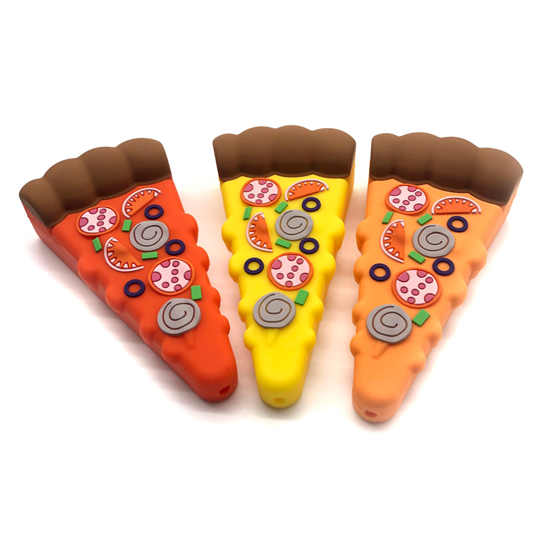 Silicone Smoking Pipe Tobacco Cartoon Pizza Weed Pipe New Smoking Accessories