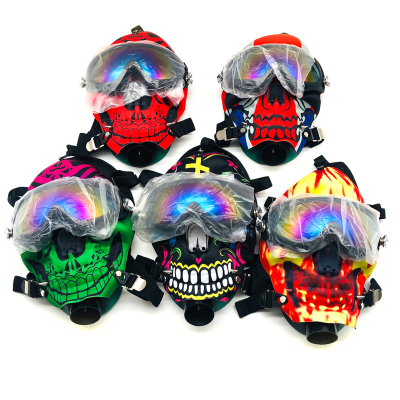 Silicone Mask Smoking Bong Tobacco Acrylic Mask Bong Weed Pipe New Smoking Accessories