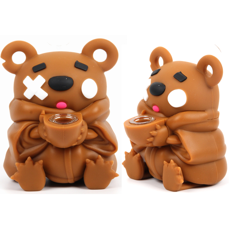 Silicone&Glass Smoking Bong Cartoon Tobacco Weed Smoking Water Pipe New Smoking Accessories