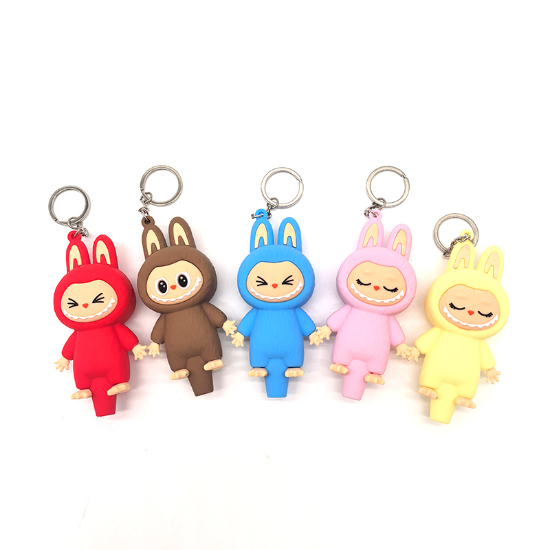 Silicone Smoking Pipe Glass Bowl Labu Mix Color Tobacco/Weed Pipe Keychain Smoking Accessories