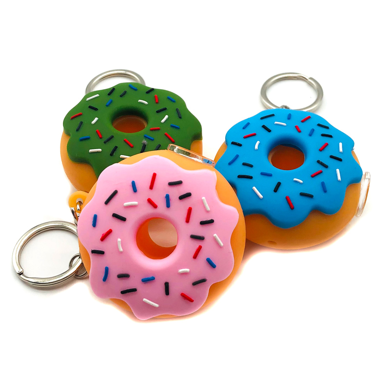 Silicone Smoking Pipe Tobacco Cartoon Doughnut Weed Pipe New Smoking Accessories