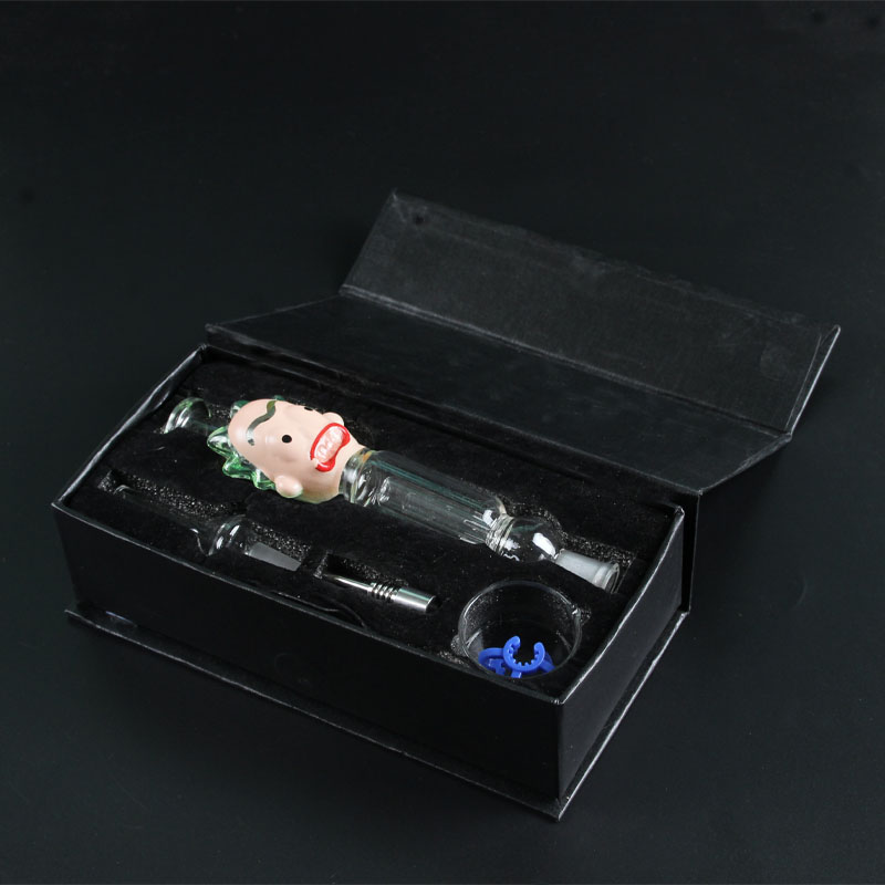 5.5inch Glass Nectar Collector Wholesale Factory long Face Morty Statue High Quality