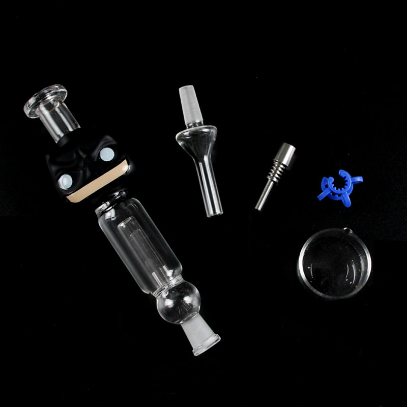 Glass Nectar Collector 5.5inch Wholesale Factory Black Mask head Designs High Quality For oil