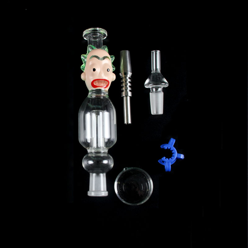 6.3inch Glass Nectar Collector Wholesale Factory long Face Morty Statue High Quality