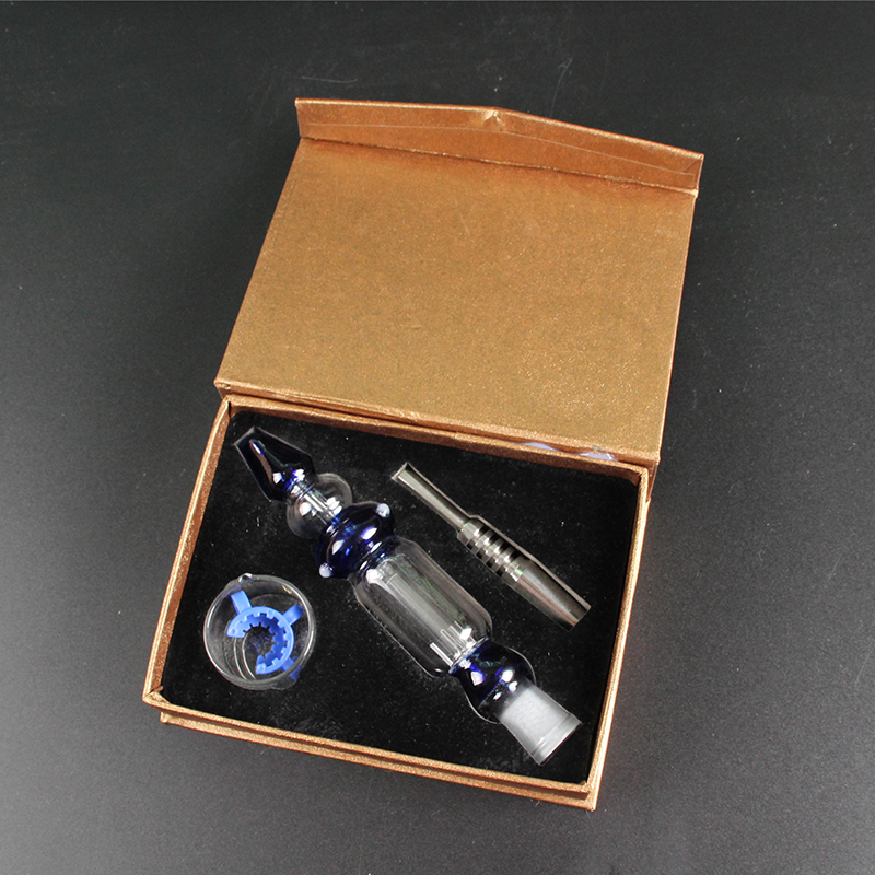 Glass Nectar Collector 10mm/14mm/19mm With Gold Box Smoking Accessories