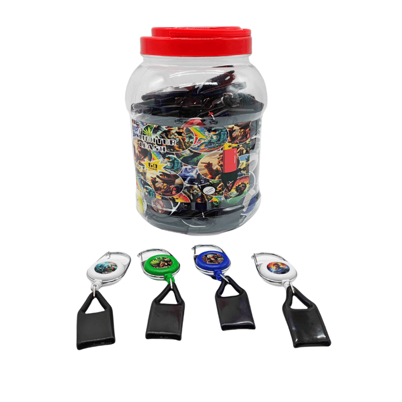 Bic Lighter Leash Good Quality With Keychain Mix Sticker Designs