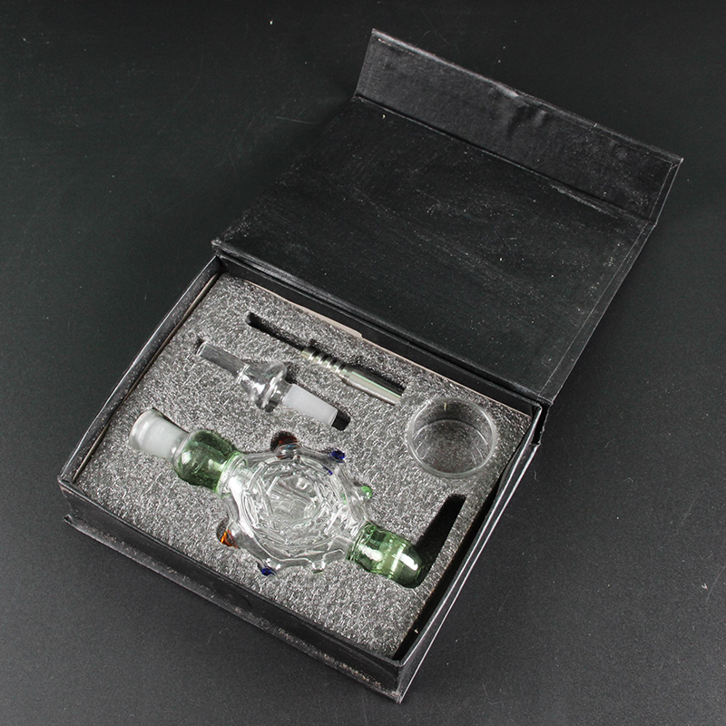 Glass Nectar Collector Set 16mm With Black Box Smoking Accessories