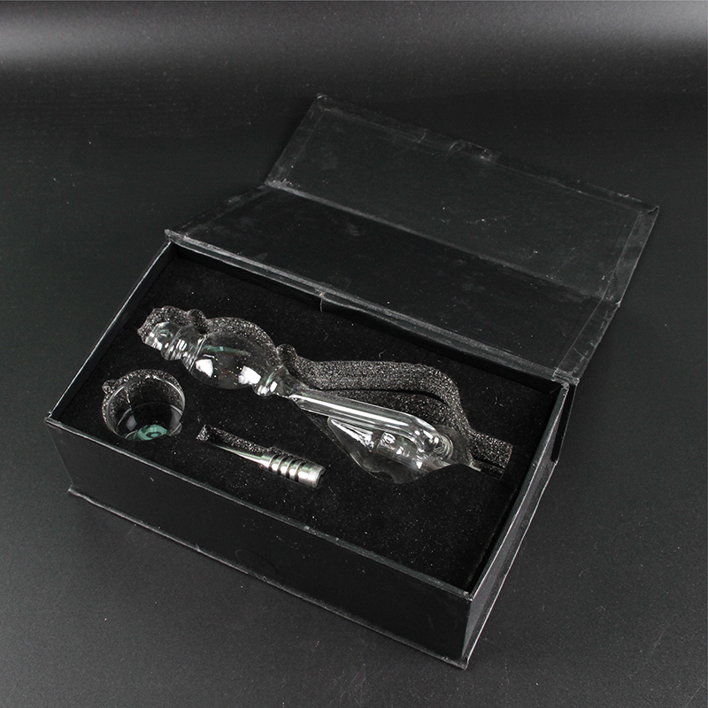 Glass Nectar Collector Set 10mm/14mm/19mm With Black Box Smoking Accessories