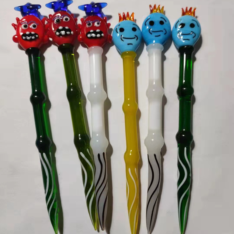 Glass Dabbers Tool Smoking Accessories Set Mix Designs OEM Custom